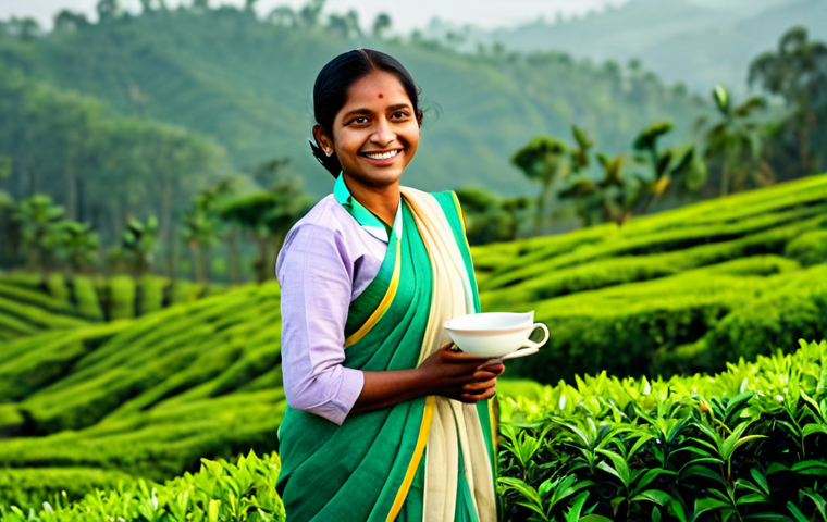 **
A professional woman, fully clothed in a modest, elegant saree, standing in a lush green tea garden in Sylhet, Bangladesh. She has a warm, welcoming smile. Background shows tea pickers at work and rolling hills. Golden hour lighting. Perfect anatomy, correct proportions, well-formed hands, natural pose, appropriate attire, safe for work, appropriate content, family-friendly, professional photograph, high resolution.
**